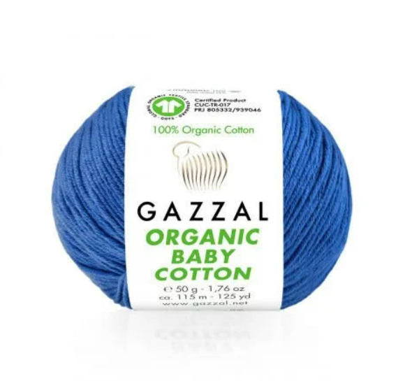 Fils à tricoter en coton biologique pour bébé Gazzal