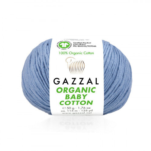 Fils à tricoter en coton biologique pour bébé Gazzal