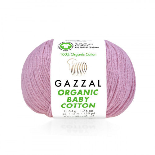Fils à tricoter en coton biologique pour bébé Gazzal
