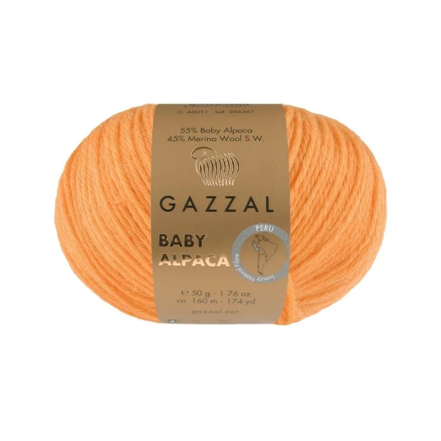 Baby Alpaca & Superwash Merino Wool Blend Yarn – Soft Luxury Fiber | 50g, 160m