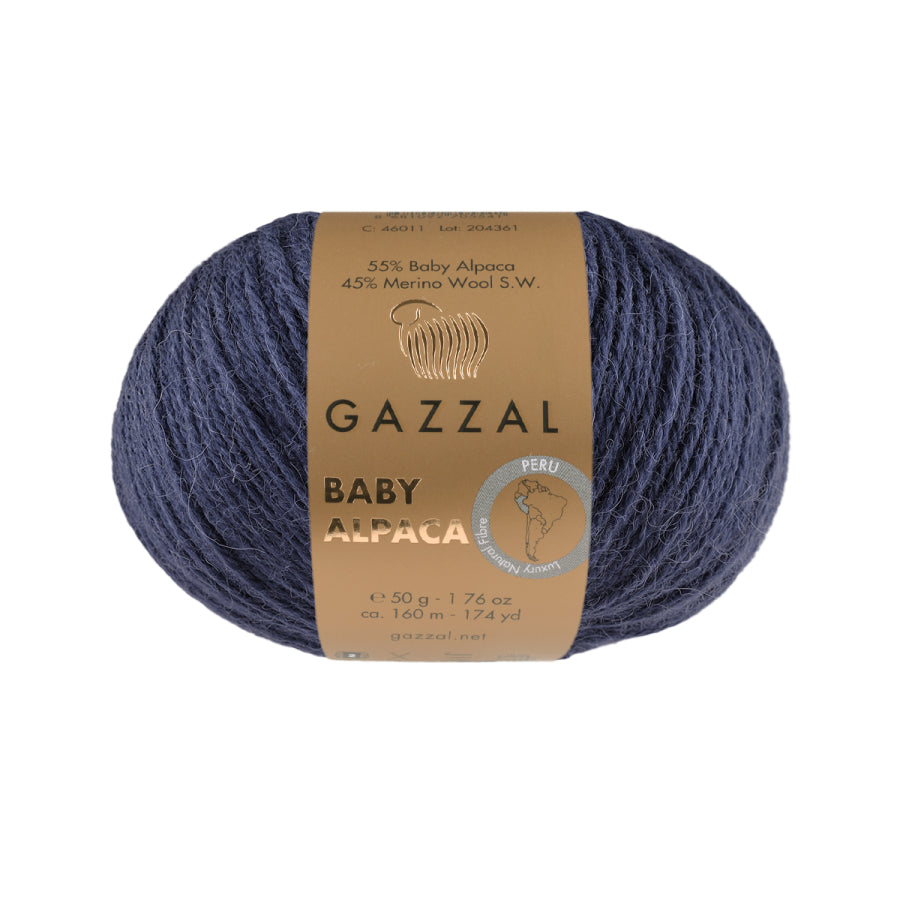 Baby Alpaca & Superwash Merino Wool Blend Yarn – Soft Luxury Fiber | 50g, 160m