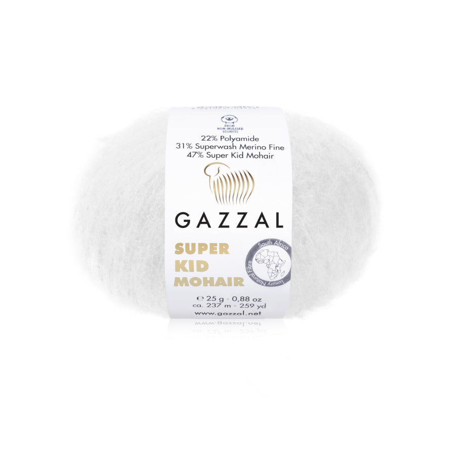 Gazzal Super Kid Mohair Strickgarne