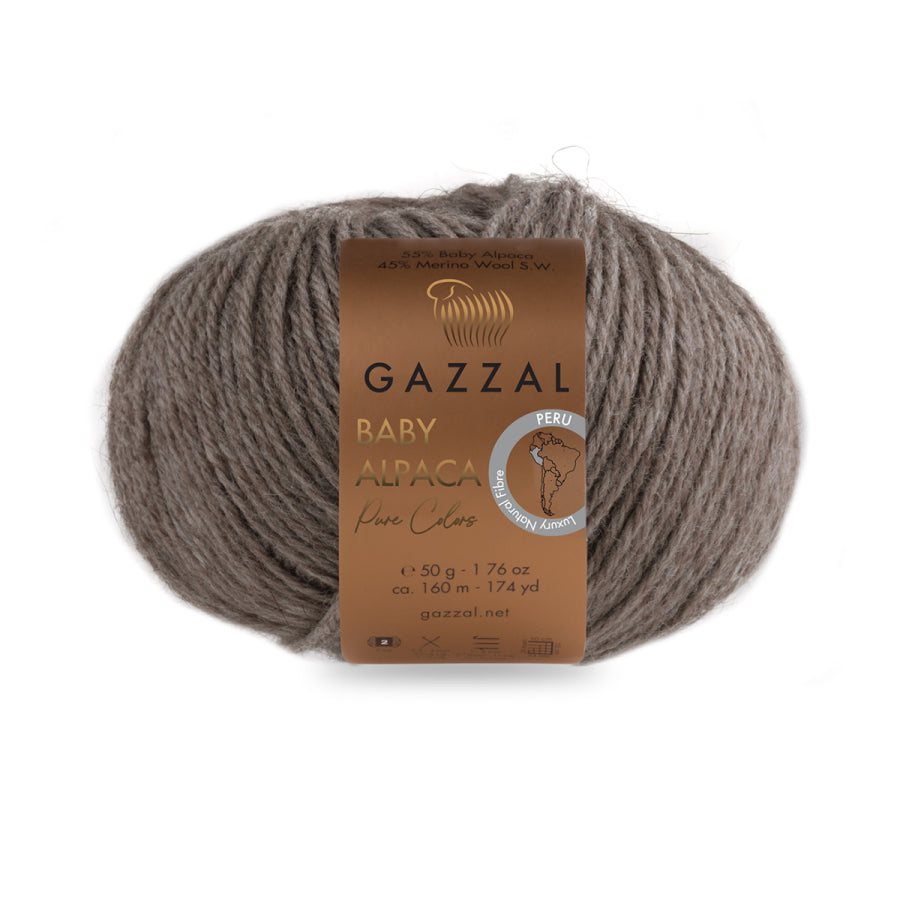 Baby Alpaca & Superwash Merino Wool Blend Yarn – Soft Luxury Fiber | 50g, 160m
