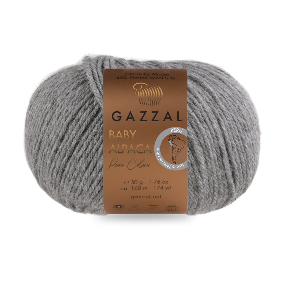 Baby Alpaca & Superwash Merino Wool Blend Yarn – Soft Luxury Fiber | 50g, 160m