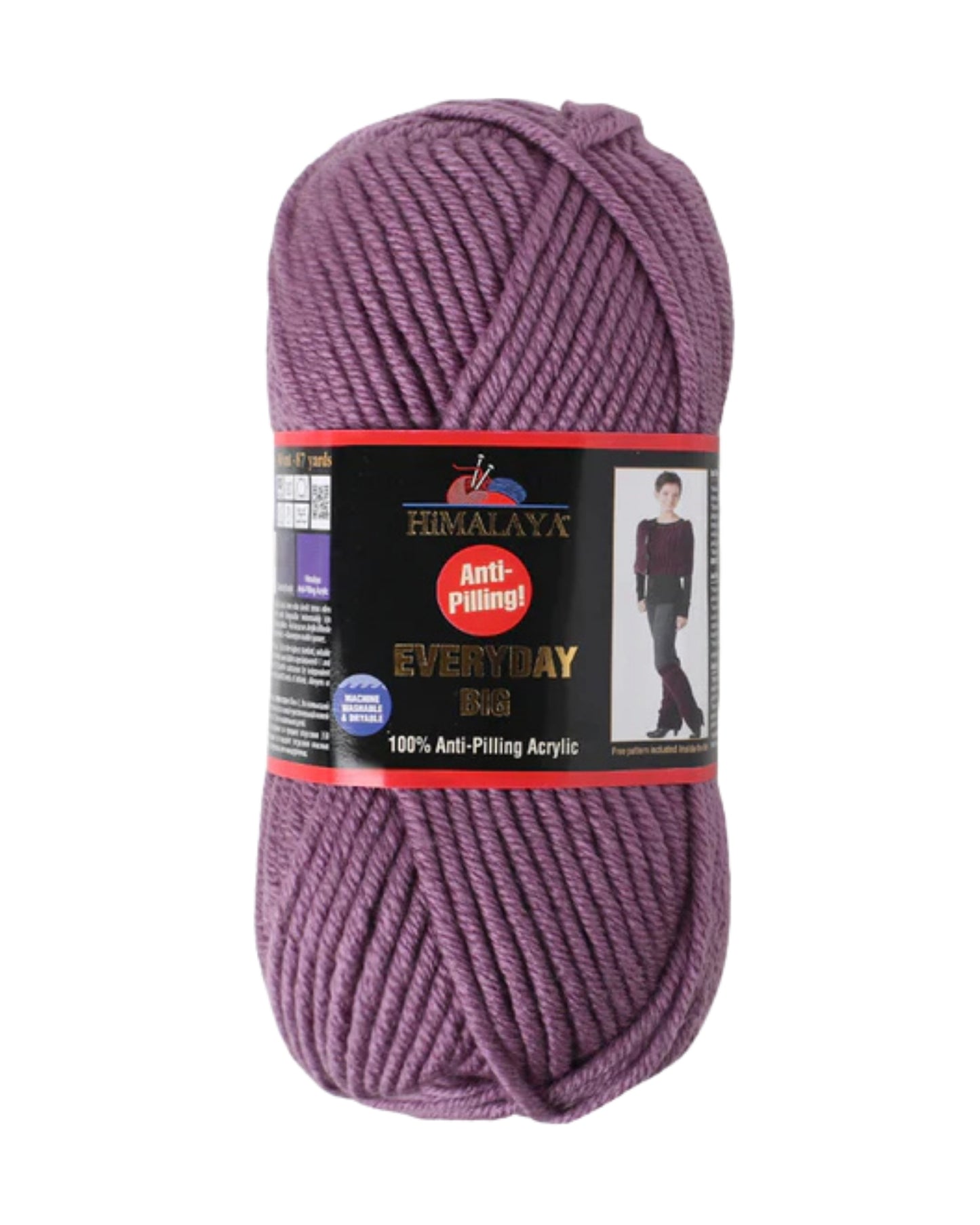 Himalaya Everyday Big Neon Yarn – Super Bulky 100 g / 80 m Anti‑Pilling Acrylic – Bright Neon Pink Chunky Yarn for Knitting & Crochet