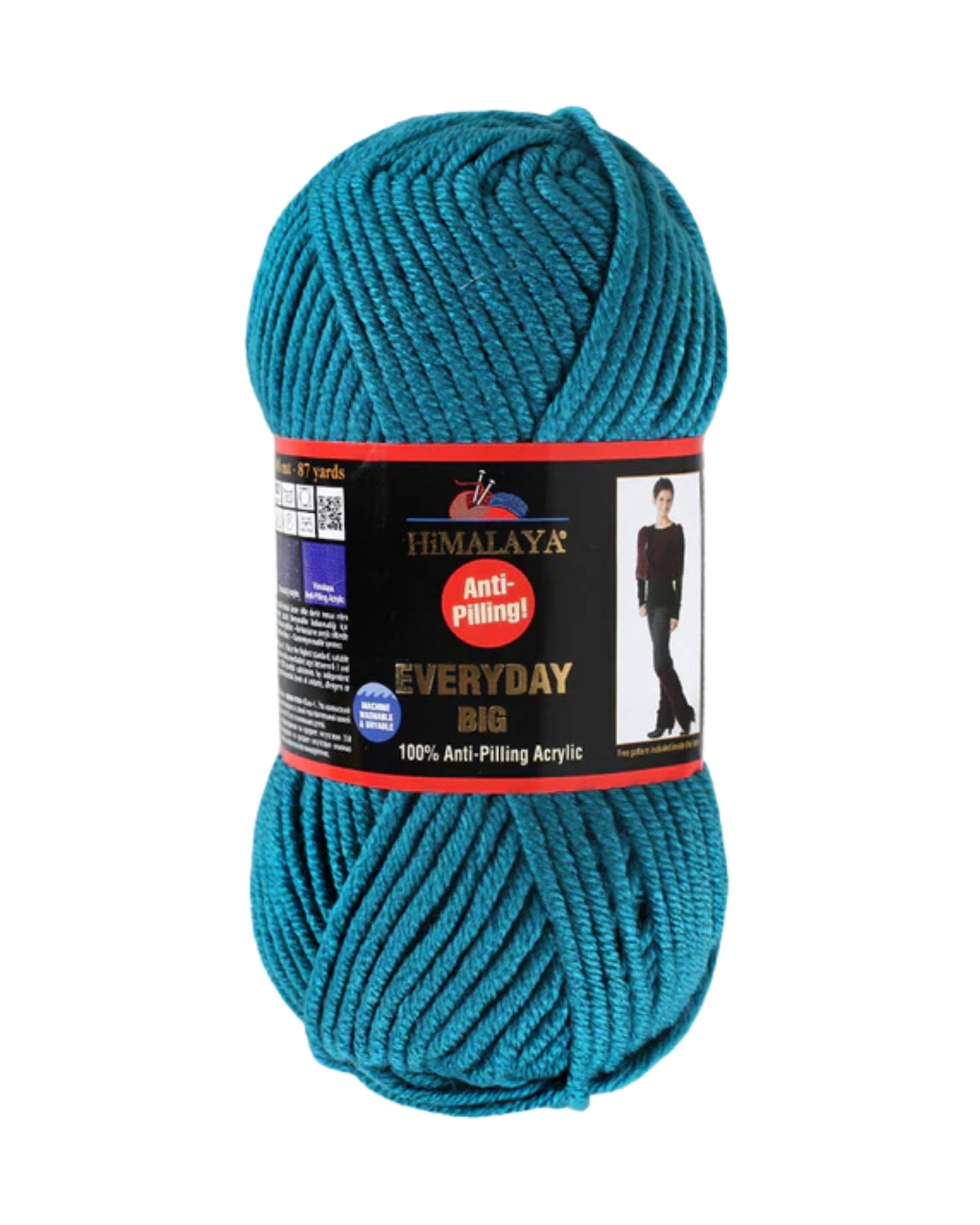 Himalaya Everyday Big Neon Yarn – Super Bulky 100 g / 80 m Anti‑Pilling Acrylic – Bright Neon Pink Chunky Yarn for Knitting & Crochet