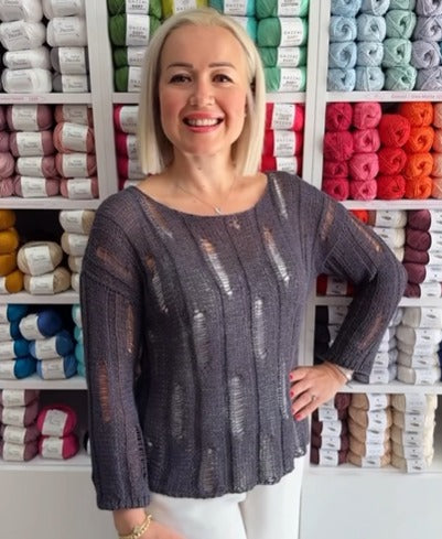 Nevel Lenora – Soft & Breathable Linen-Viscose Blend Yarn for Summer Knits