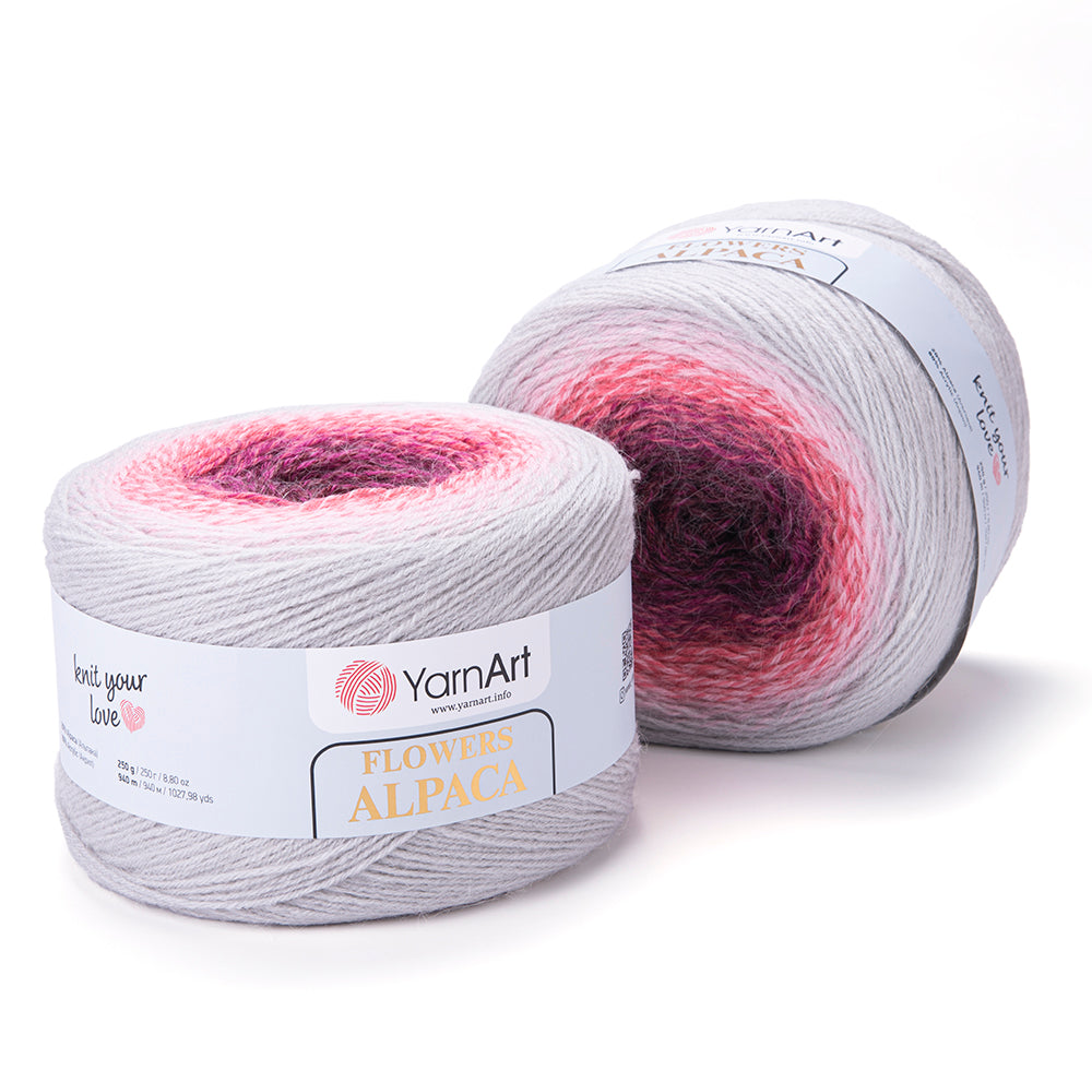 YarnArt Flowers Alpaca – Soft & Warm Alpaca Blend Yarn | 50g, 125m | Perfect for Knitting - Crochet