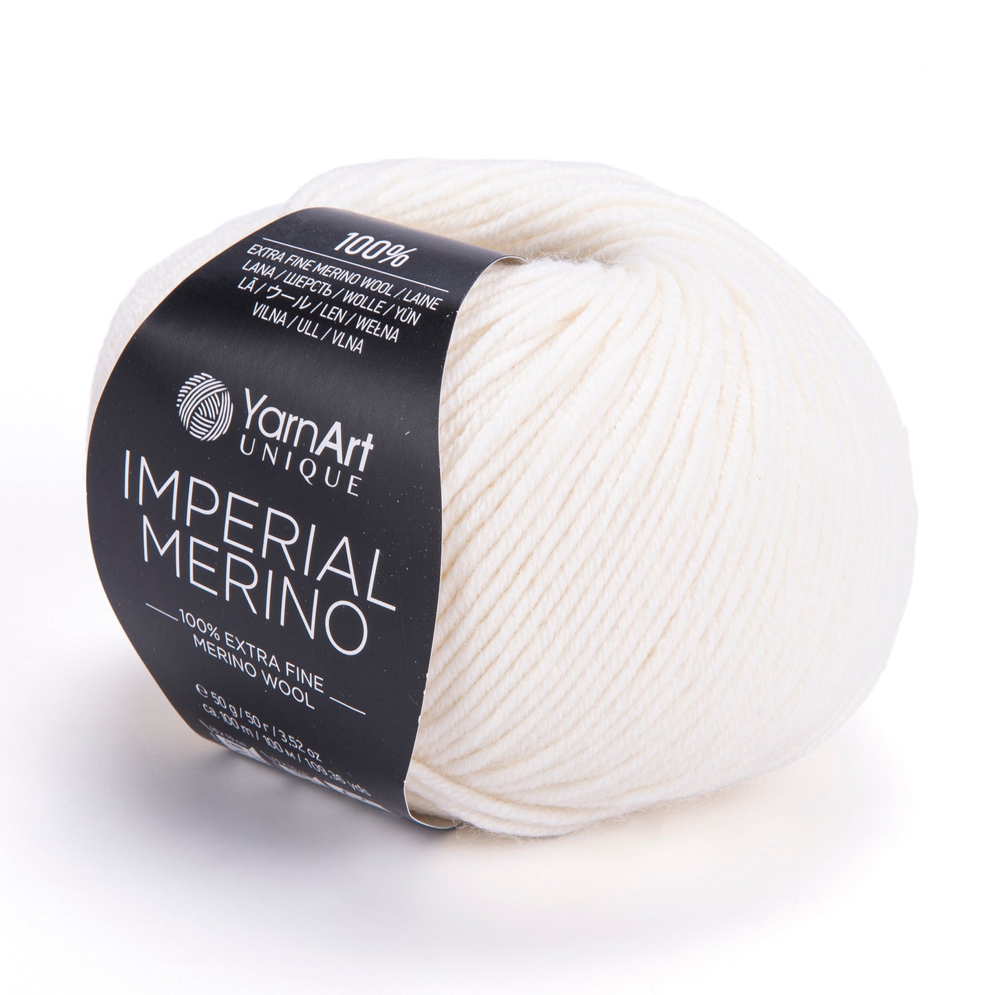 YarnArt Imperial Merino Yarn β 100% Merino Wool, Super Soft & Warm, Baby Friendly, Grey Knitting Yarn for Sweaters - Winter Projects