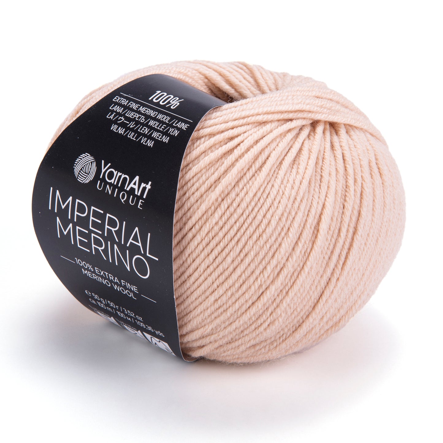 YarnArt Imperial Merino Yarn β 100% Merino Wool, Super Soft & Warm, Baby Friendly, Grey Knitting Yarn for Sweaters - Winter Projects