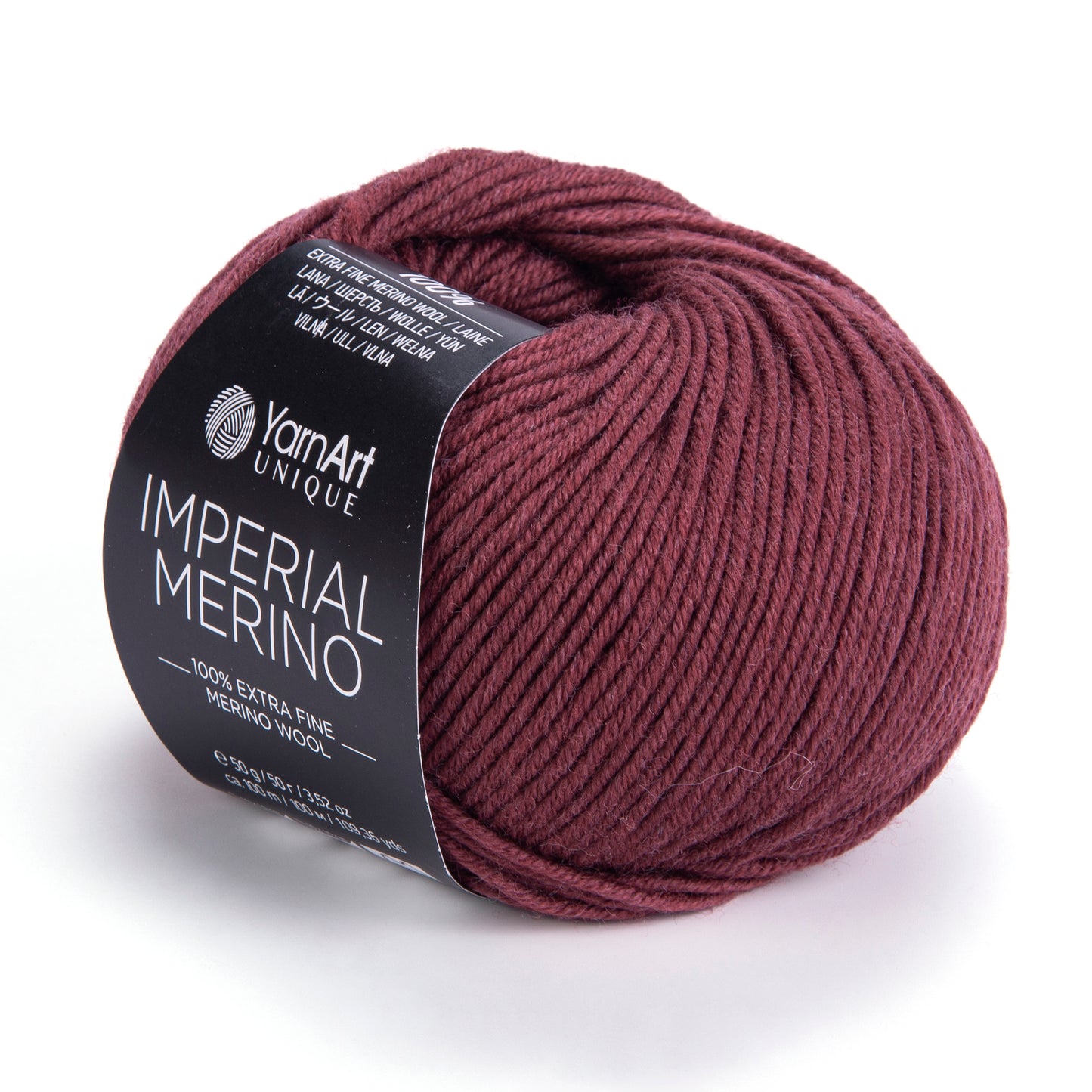 YarnArt Imperial Merino Yarn β 100% Merino Wool, Super Soft & Warm, Baby Friendly, Grey Knitting Yarn for Sweaters - Winter Projects