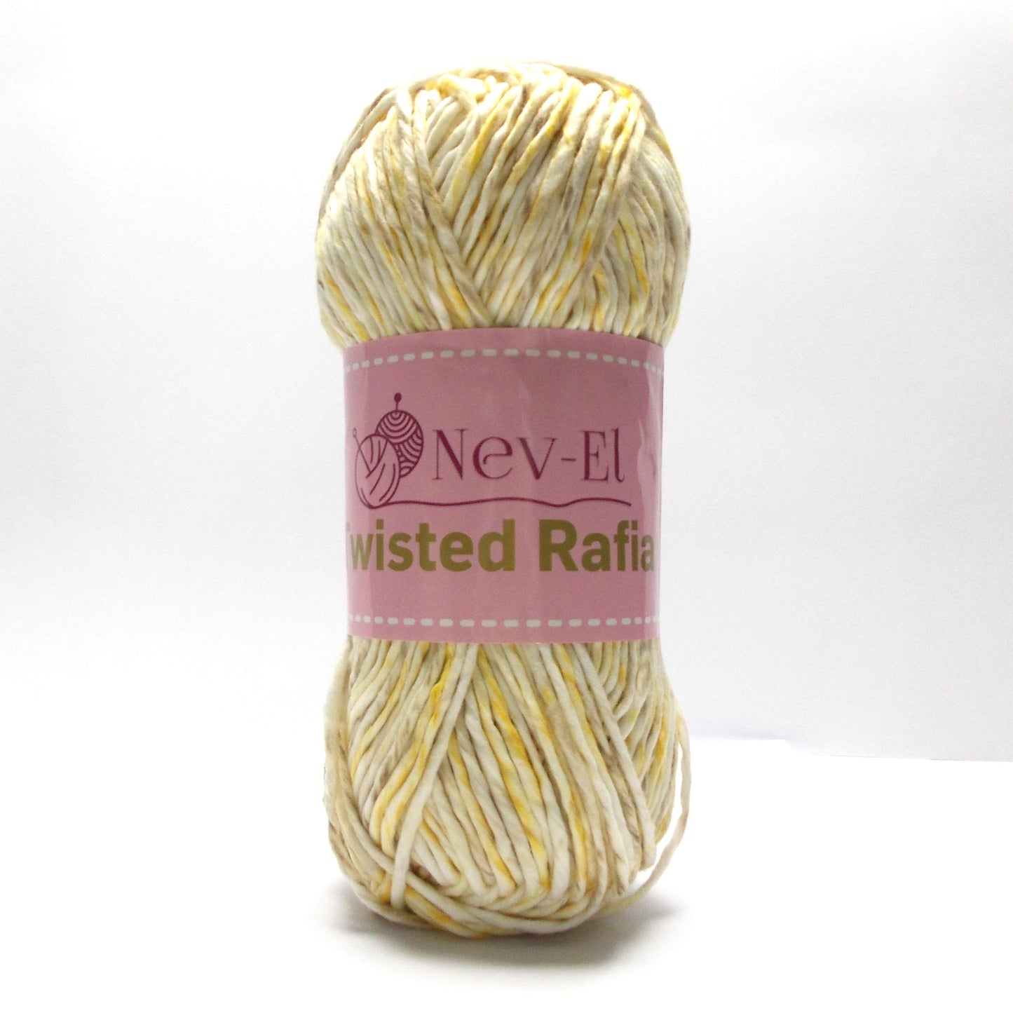 Nevel Variegated Soft Raffia Yarn – Multicolor Paper Look Yarn for Crochet Bags, Hats, DIY Accessories – Lightweight and Washable