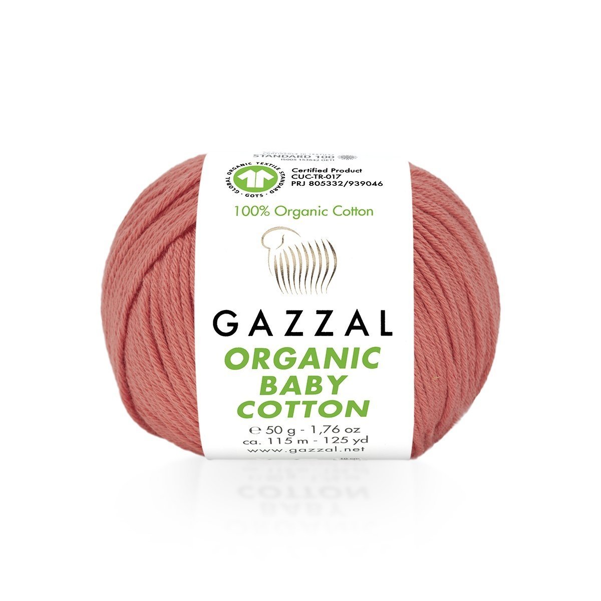 Fils à tricoter en coton biologique pour bébé Gazzal