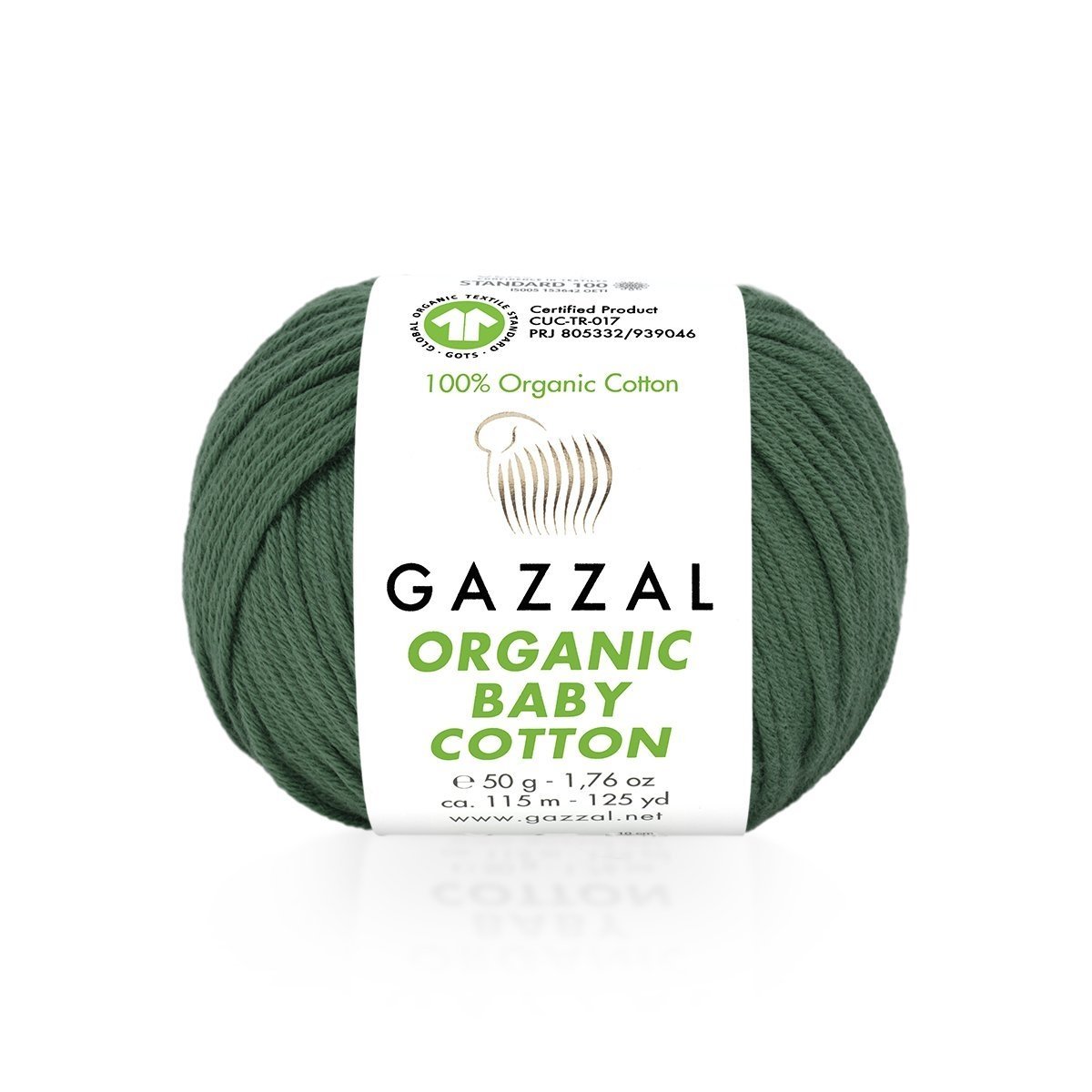 Fils à tricoter en coton biologique pour bébé Gazzal