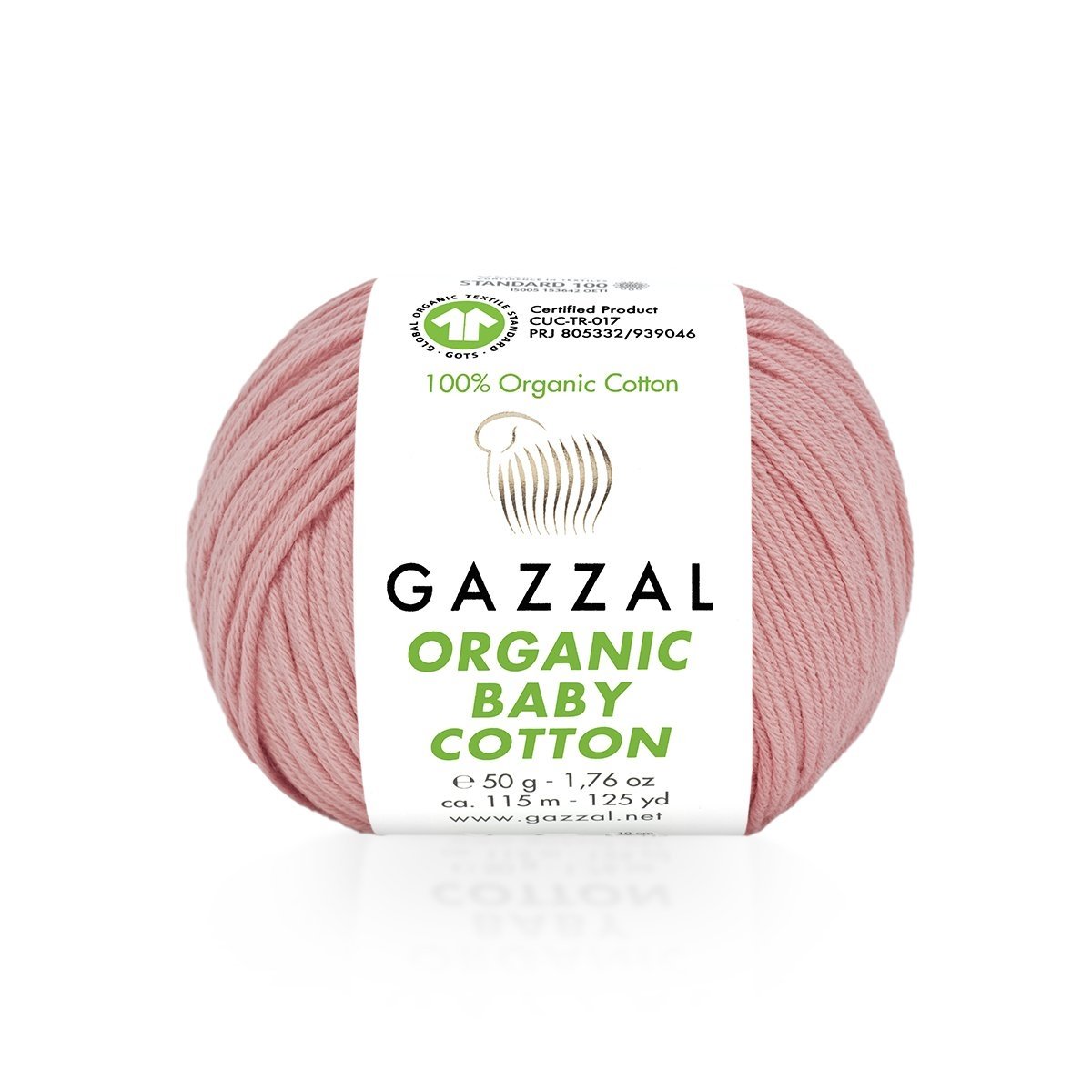 Fils à tricoter en coton biologique pour bébé Gazzal