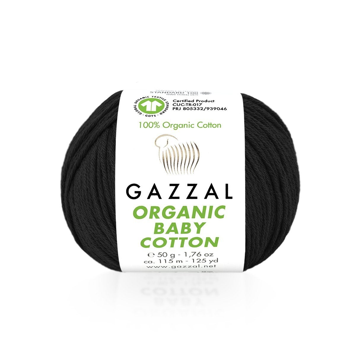 Fils à tricoter en coton biologique pour bébé Gazzal