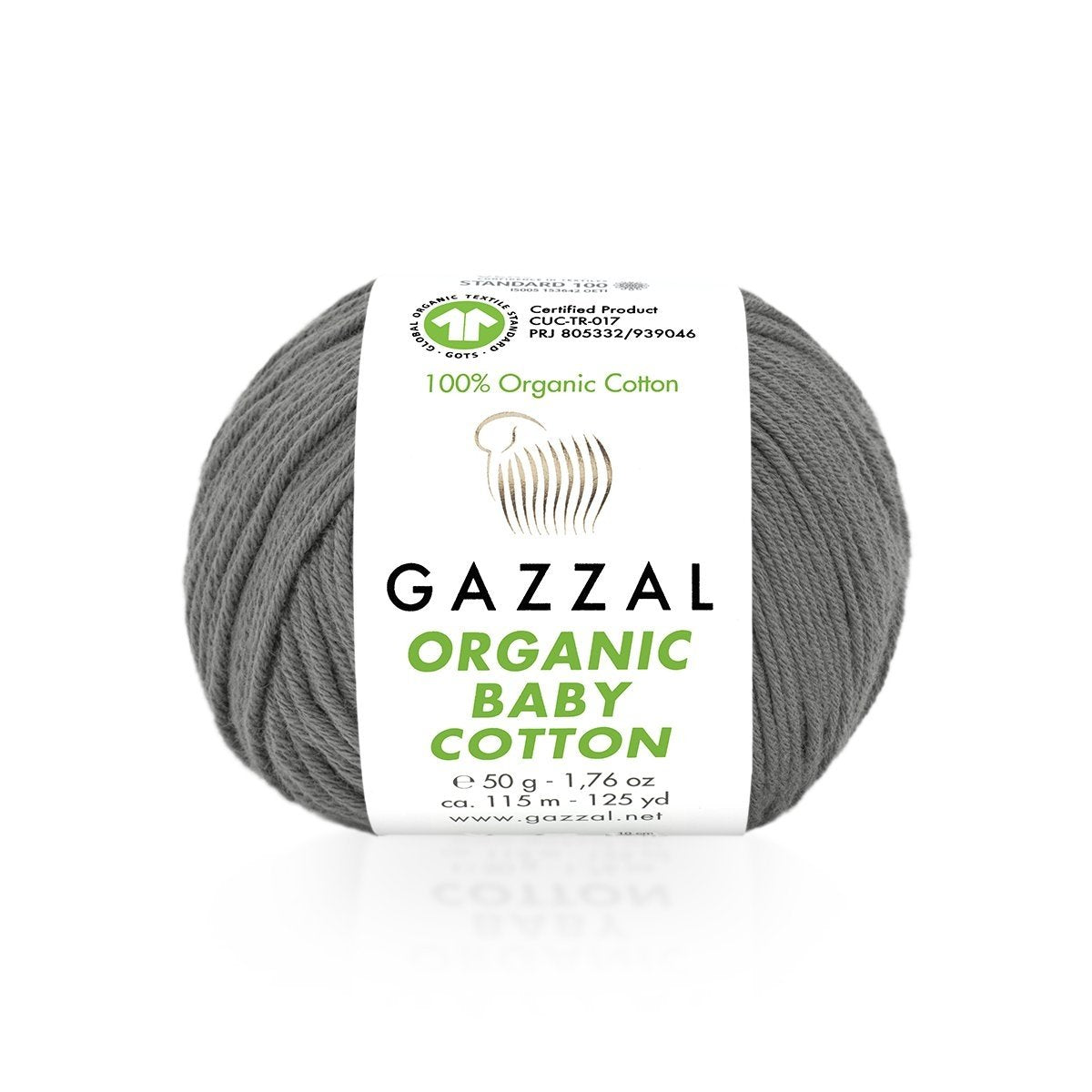 Fils à tricoter en coton biologique pour bébé Gazzal