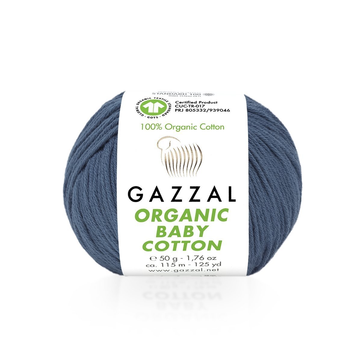 Fils à tricoter en coton biologique pour bébé Gazzal