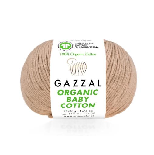 Fils à tricoter en coton biologique pour bébé Gazzal