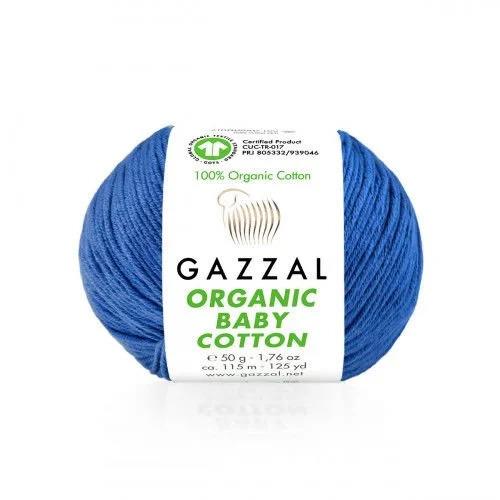 Fils à tricoter en coton biologique pour bébé Gazzal