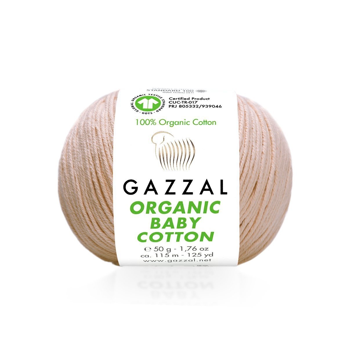 Fils à tricoter en coton biologique pour bébé Gazzal