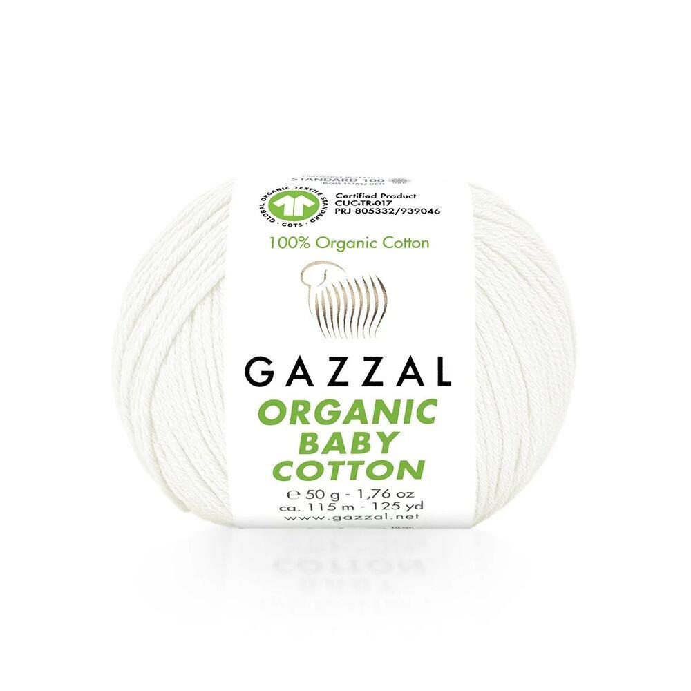 Fils à tricoter en coton biologique pour bébé Gazzal