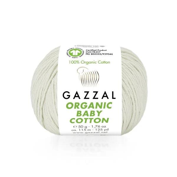 Fils à tricoter en coton biologique pour bébé Gazzal