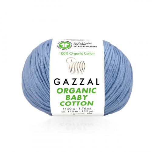 Fils à tricoter en coton biologique pour bébé Gazzal