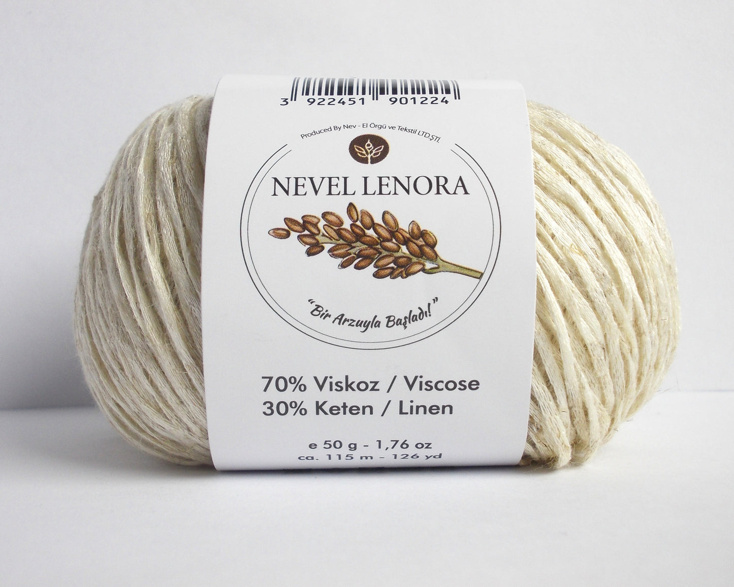 Nevel Lenora – Soft & Breathable Linen-Viscose Blend Yarn for Summer Knits