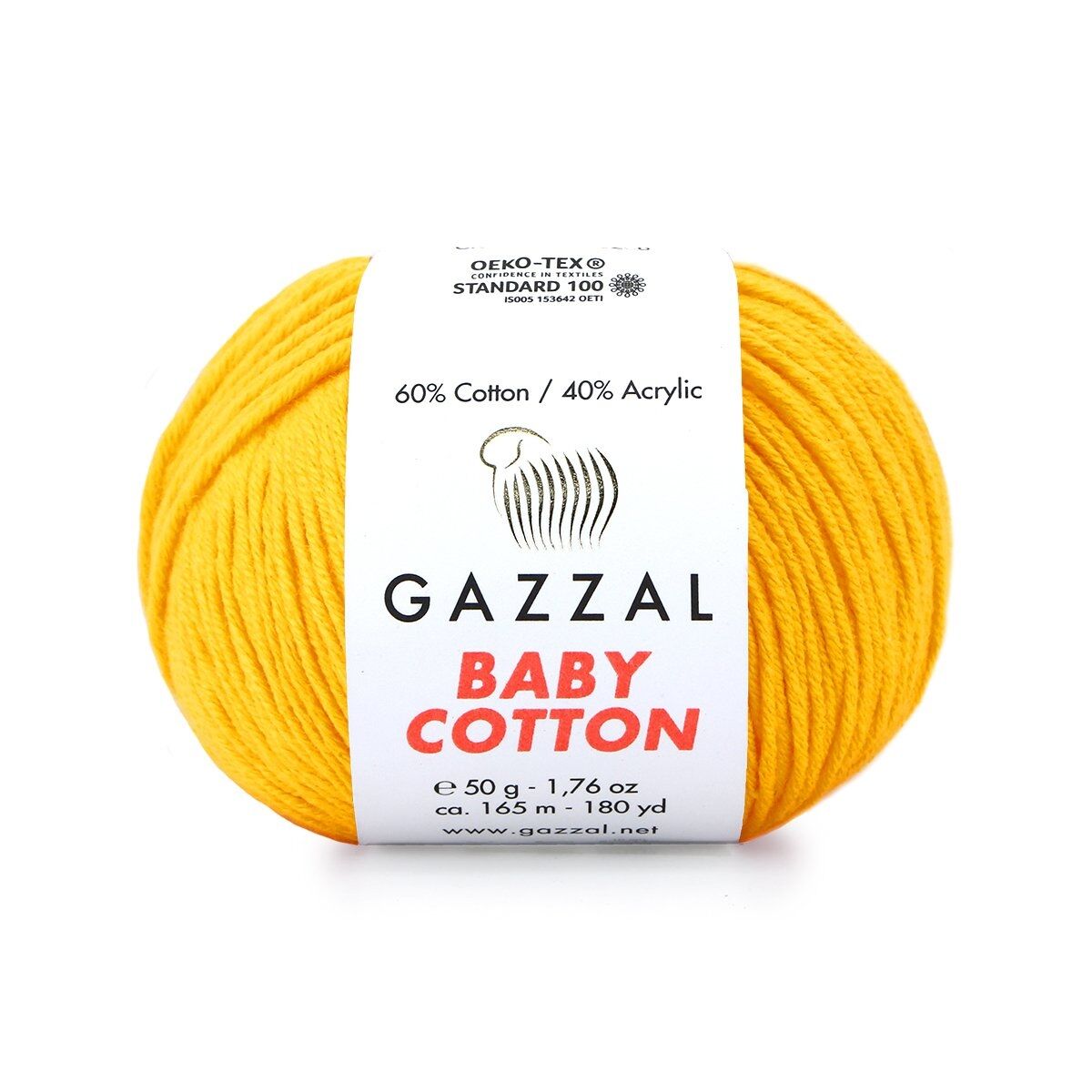 Gazzal Baby Cotton – Lightweight Soft Yarn for Babies & Kids | 50g, 165m