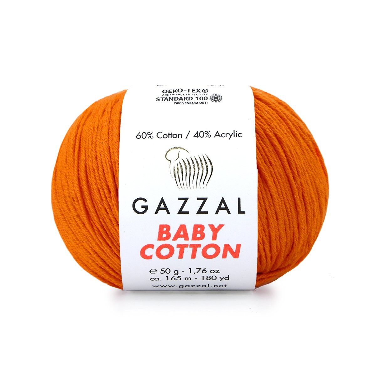 Gazzal Baby Cotton β Lightweight Soft Yarn for Babies & Kids | 50g, 165m