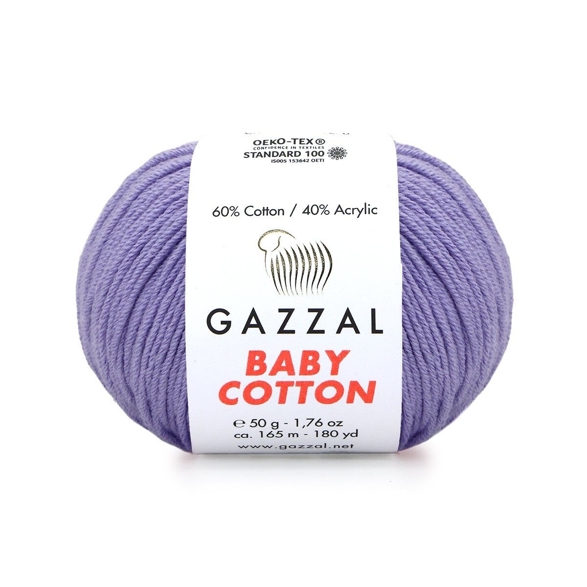 Gazzal Baby Cotton β Lightweight Soft Yarn for Babies & Kids | 50g, 165m