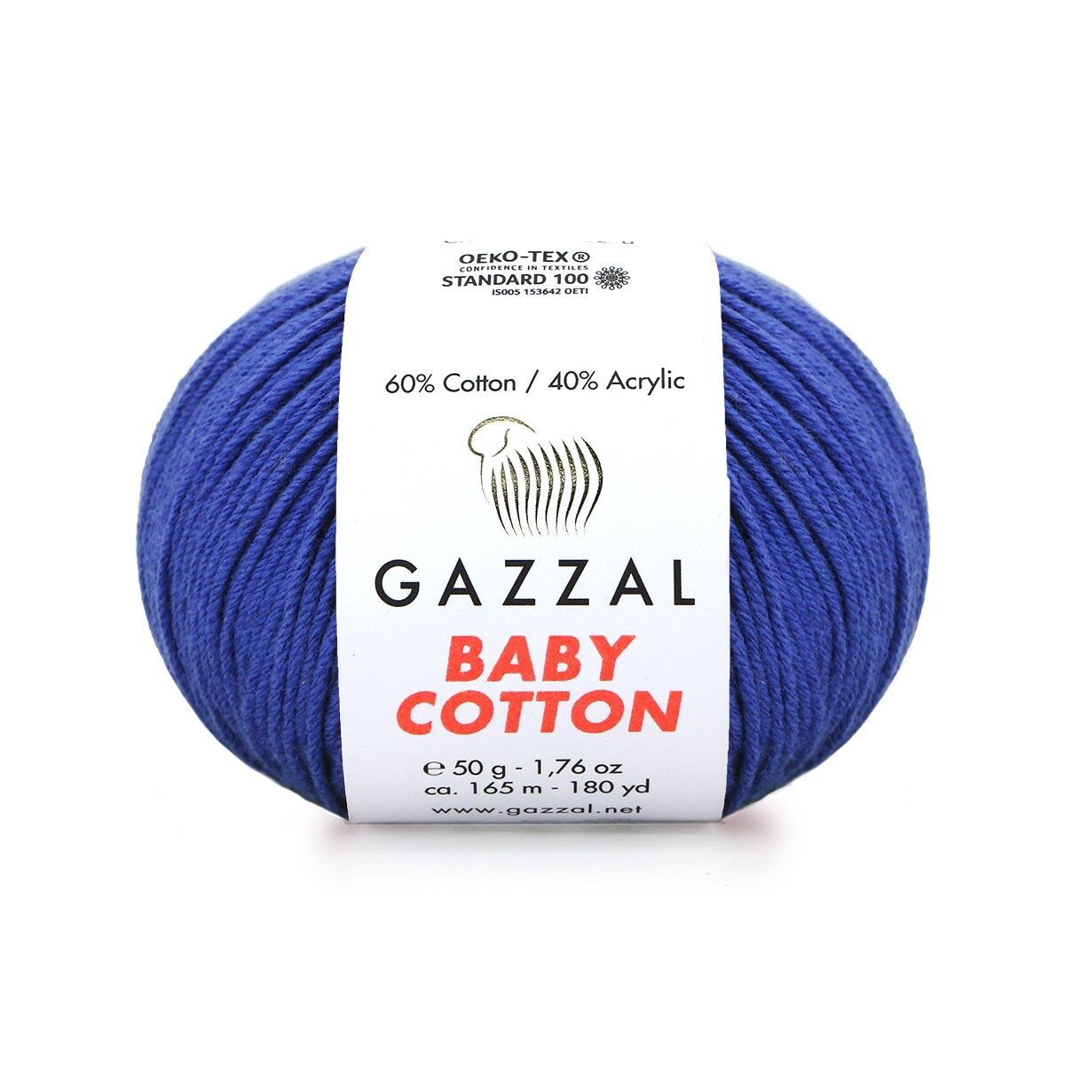 Gazzal Baby Cotton β Lightweight Soft Yarn for Babies & Kids | 50g, 165m