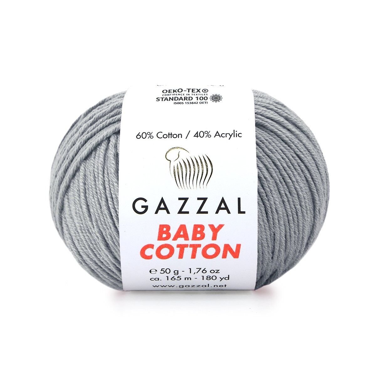 Gazzal Baby Cotton β Lightweight Soft Yarn for Babies & Kids | 50g, 165m