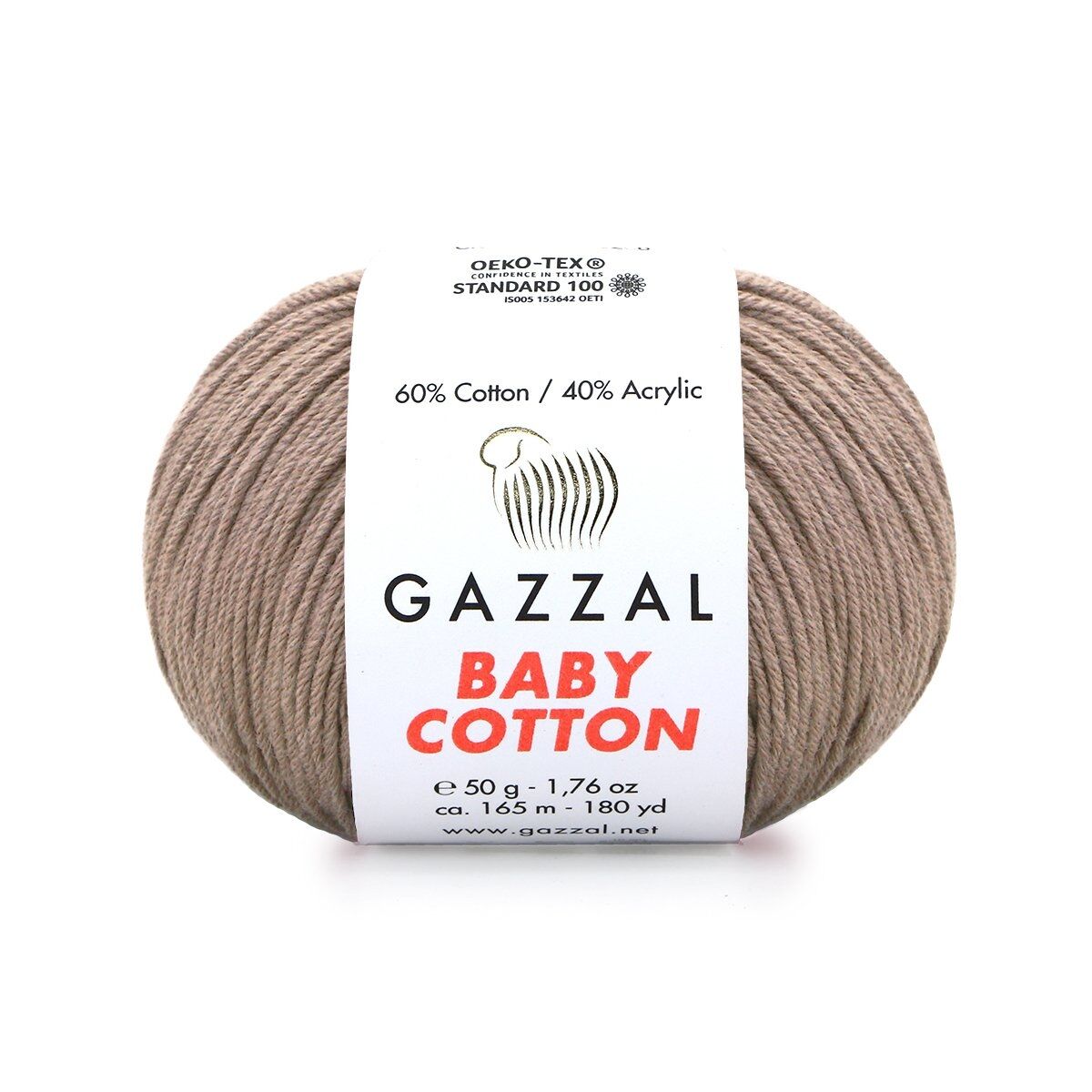 Gazzal Baby Cotton β Lightweight Soft Yarn for Babies & Kids | 50g, 165m