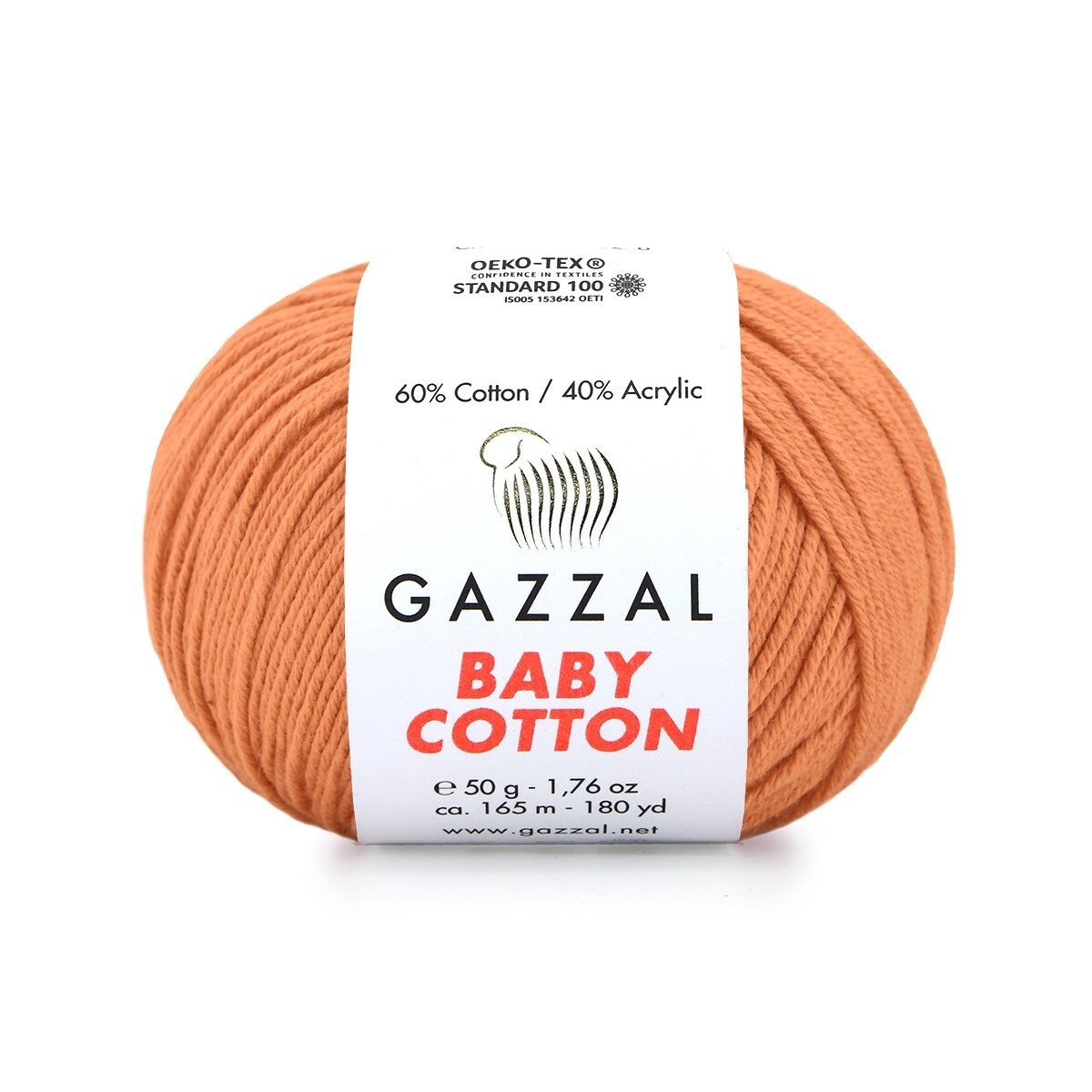 Gazzal Baby Cotton β Lightweight Soft Yarn for Babies & Kids | 50g, 165m