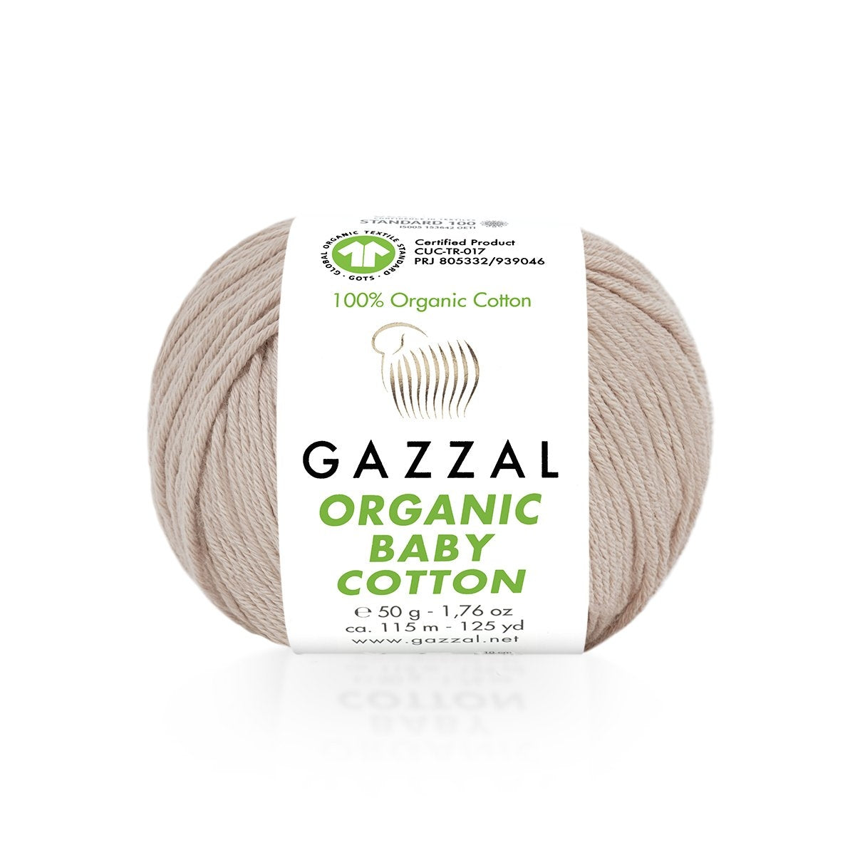 Fils à tricoter en coton biologique pour bébé Gazzal