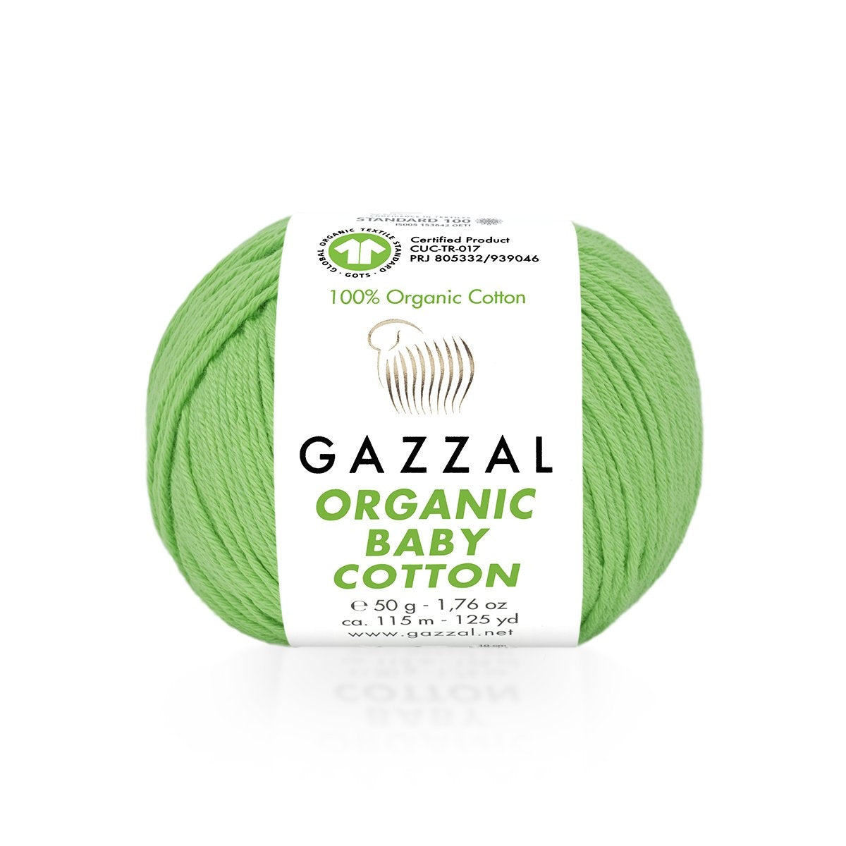 Fils à tricoter en coton biologique pour bébé Gazzal