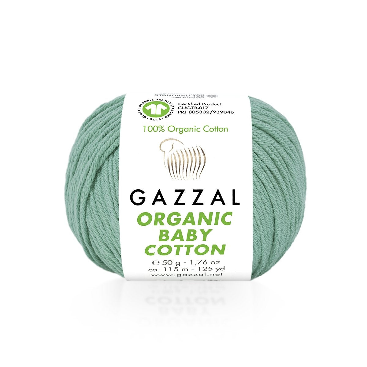 Fils à tricoter en coton biologique pour bébé Gazzal