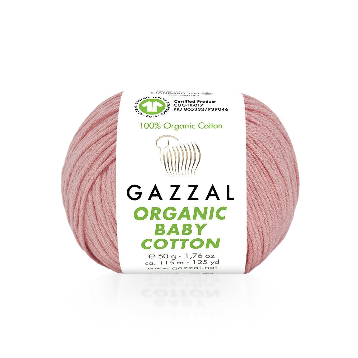 Fils à tricoter en coton biologique pour bébé Gazzal