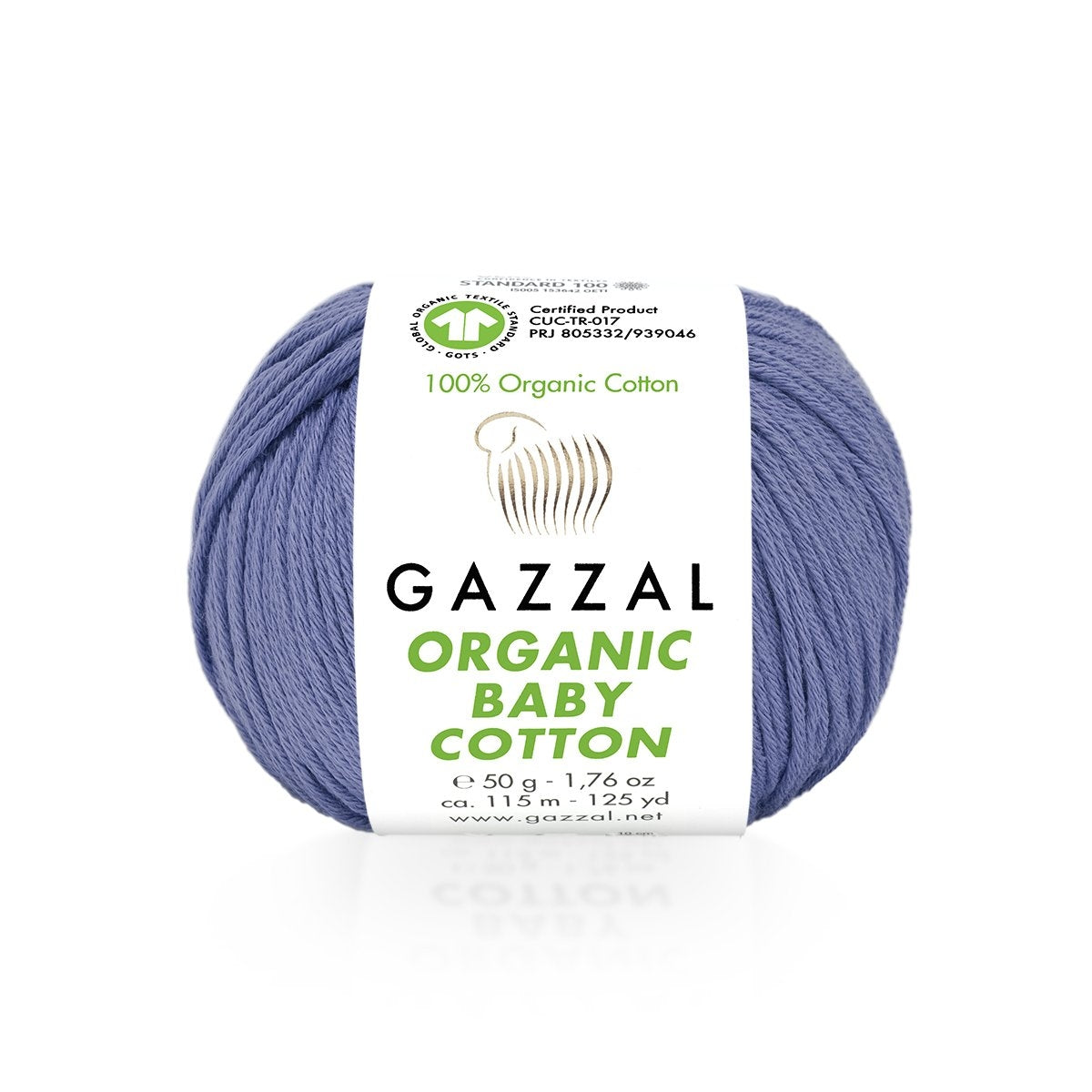 Fils à tricoter en coton biologique pour bébé Gazzal