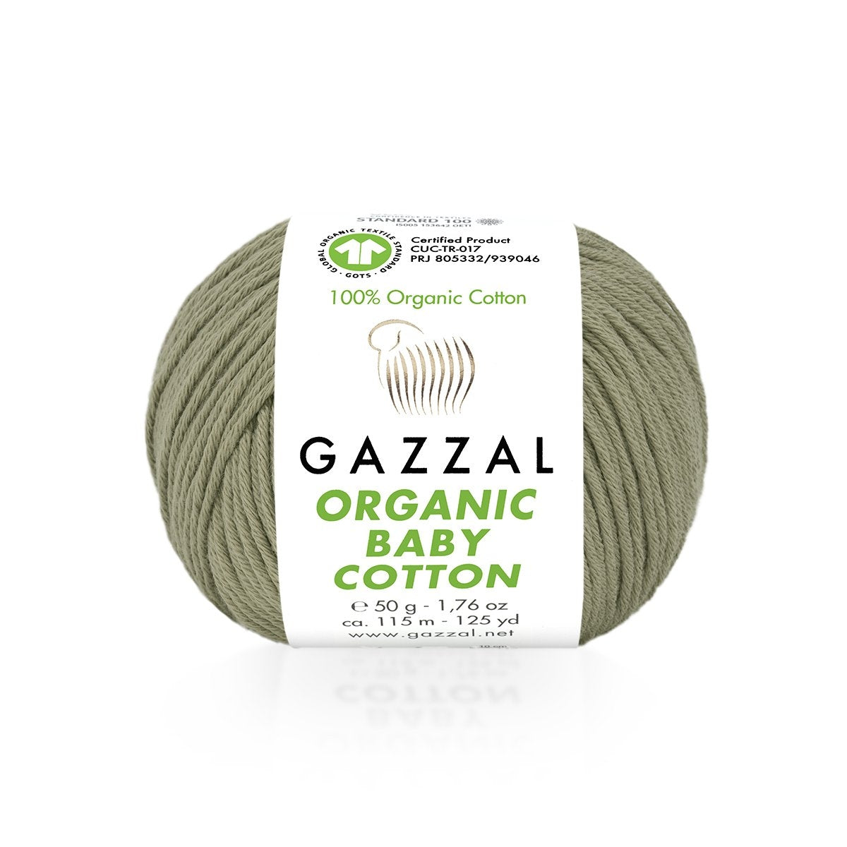 Fils à tricoter en coton biologique pour bébé Gazzal