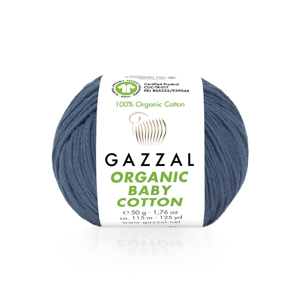 Fils à tricoter en coton biologique pour bébé Gazzal