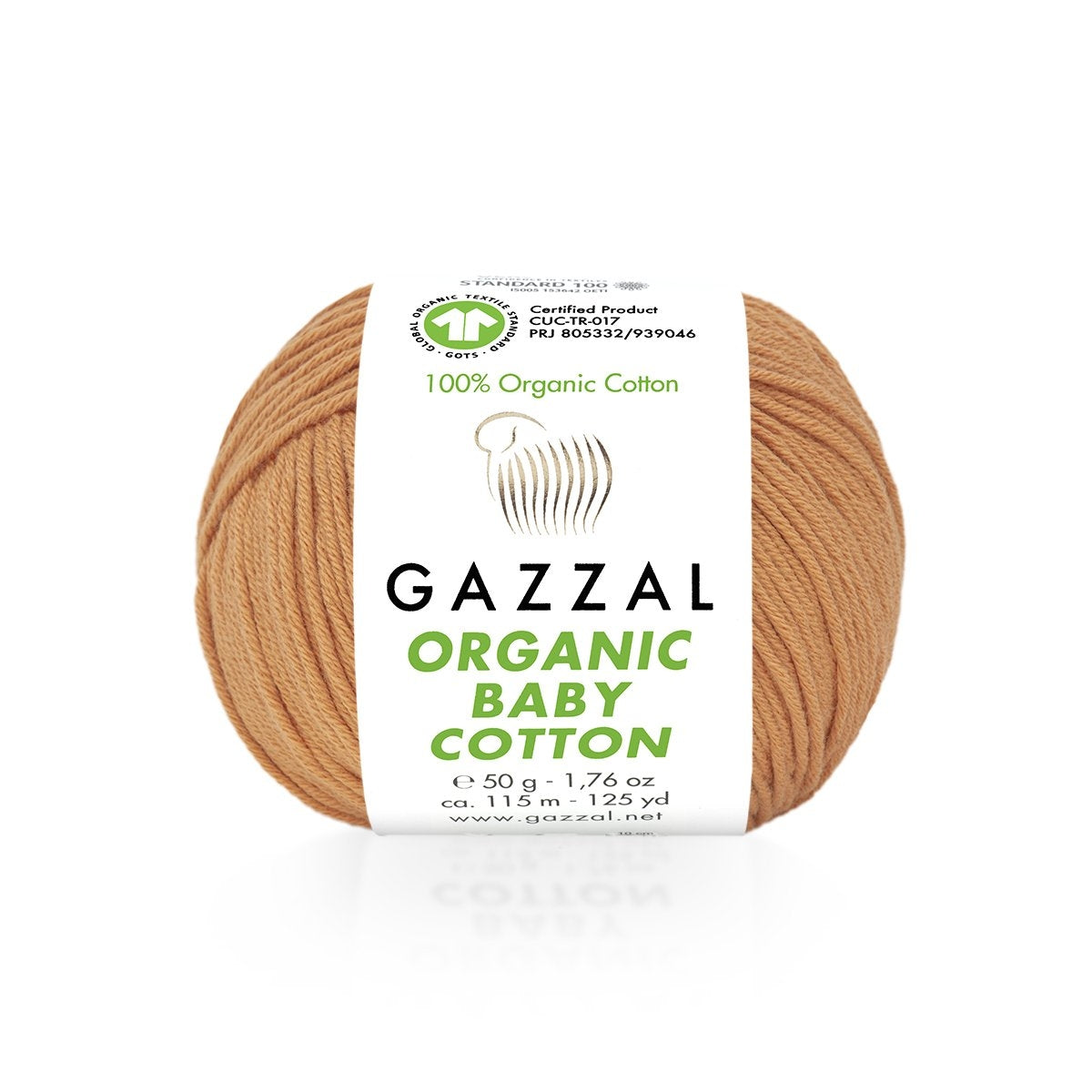 Fils à tricoter en coton biologique pour bébé Gazzal