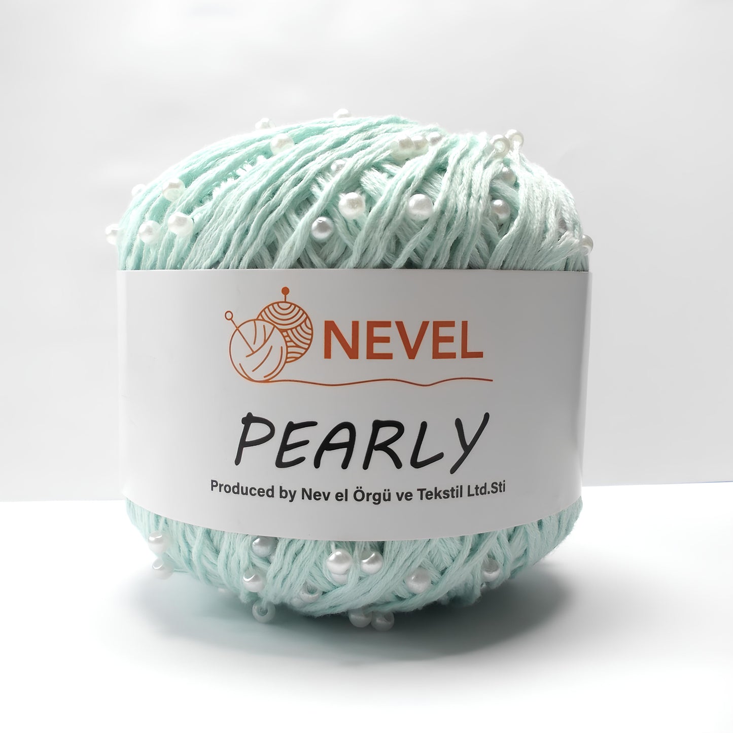 Nevel Pearly β Elegant Beaded Cotton Yarn | Soft & Shiny for Knitting - Crochet