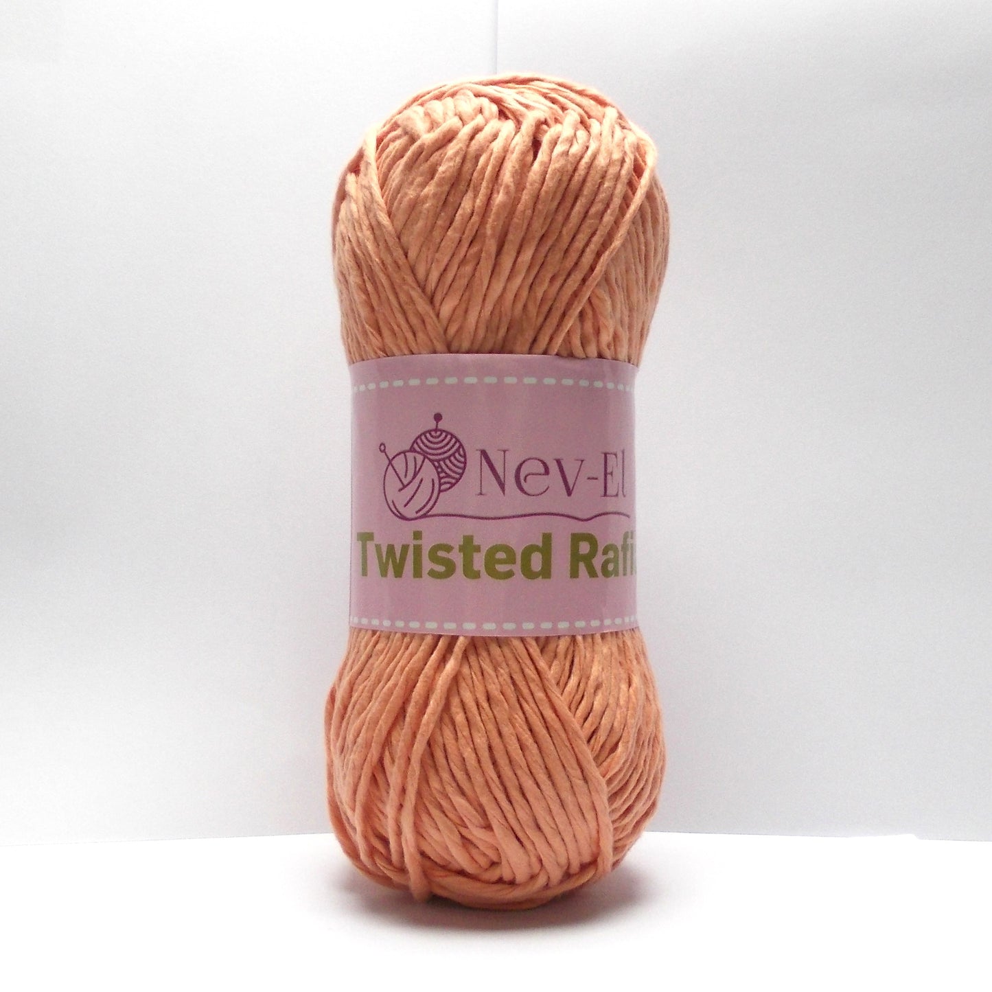 Nevel Twisted Raffia Yarn – Soft Washable Raffia for Crochet Bags, Summer Hats, Basket Weaving, Paper Look Cotton Yarn