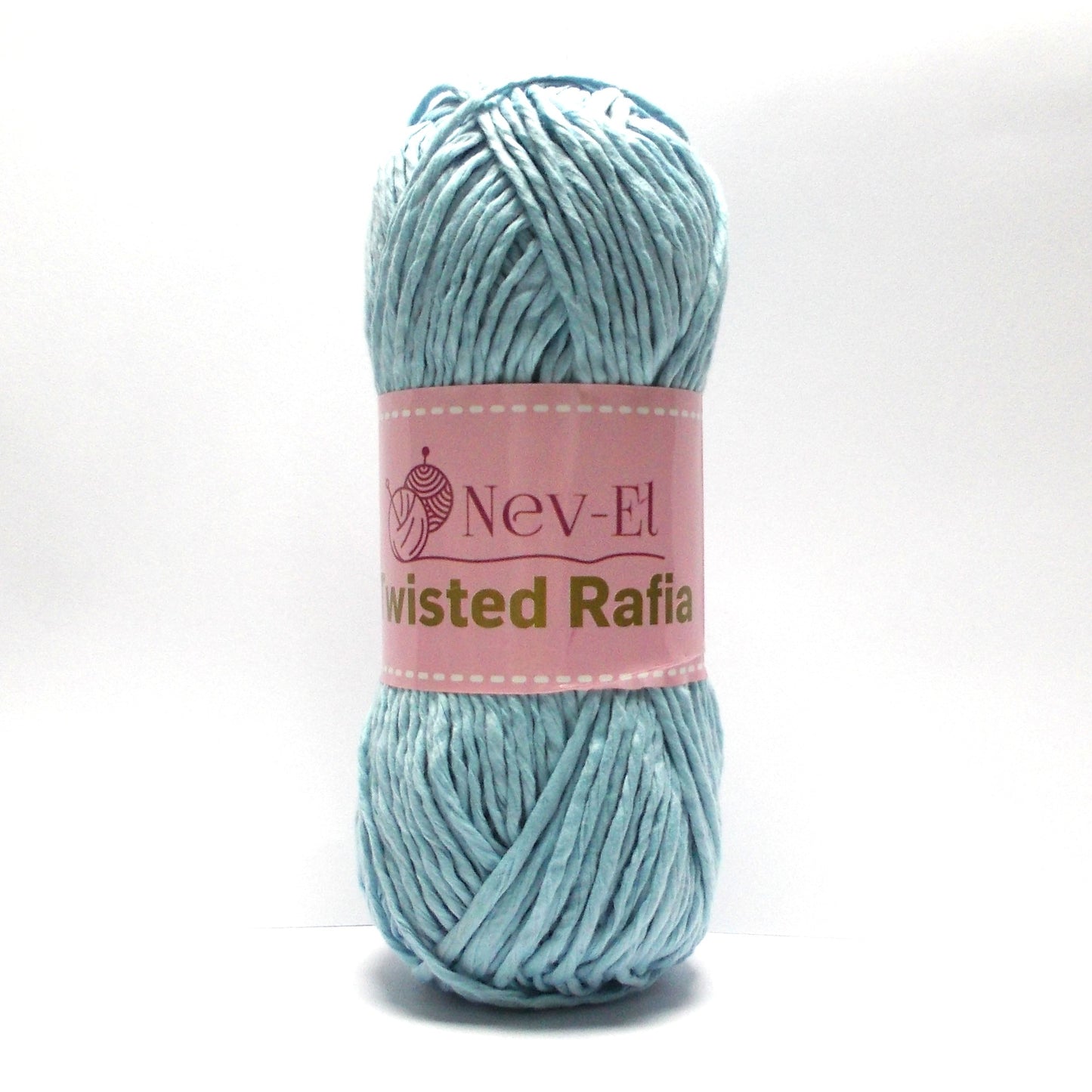 Nevel Twisted Raffia Yarn – Soft Washable Raffia for Crochet Bags, Summer Hats, Basket Weaving, Paper Look Cotton Yarn