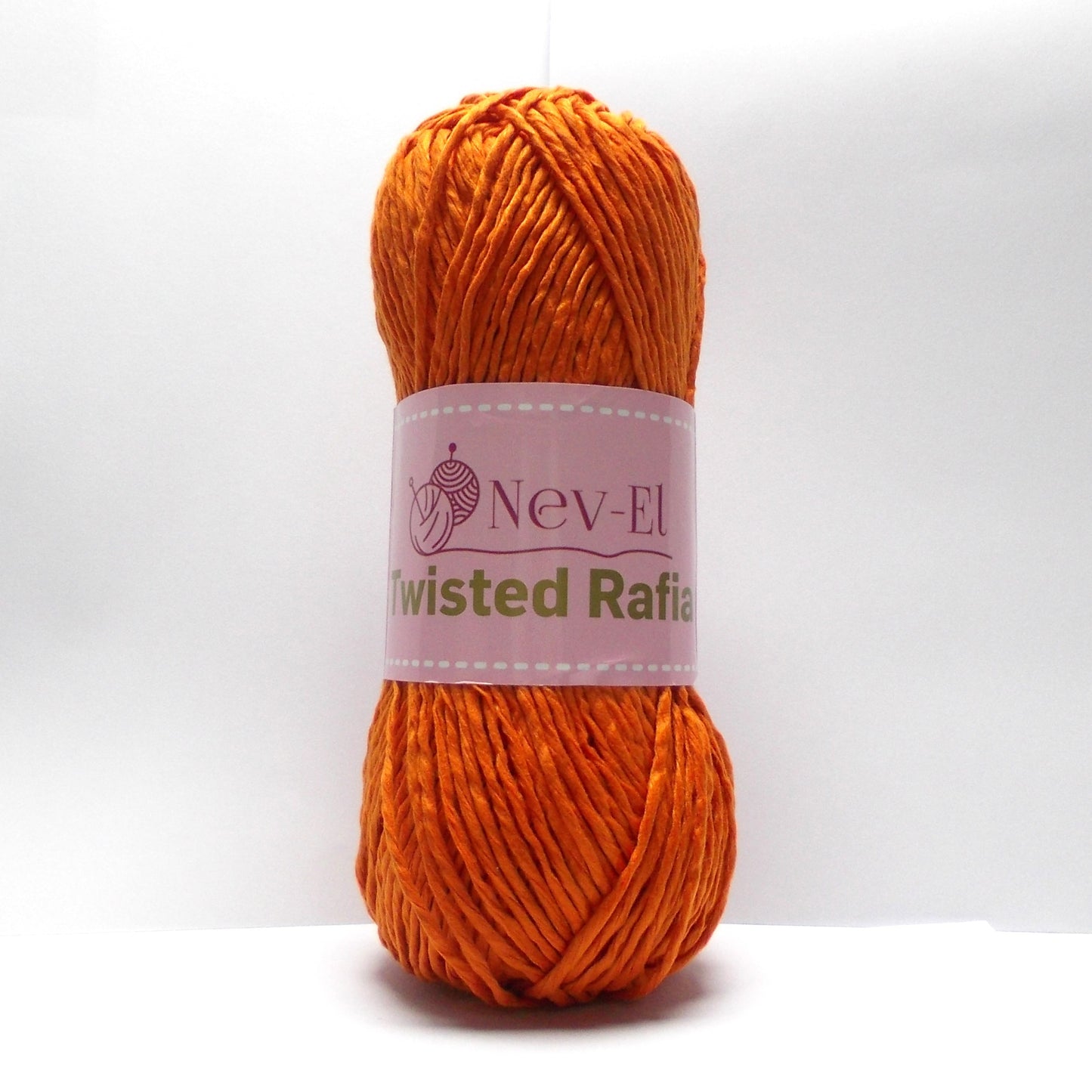 Nevel Twisted Raffia Yarn – Soft Washable Raffia for Crochet Bags, Summer Hats, Basket Weaving, Paper Look Cotton Yarn