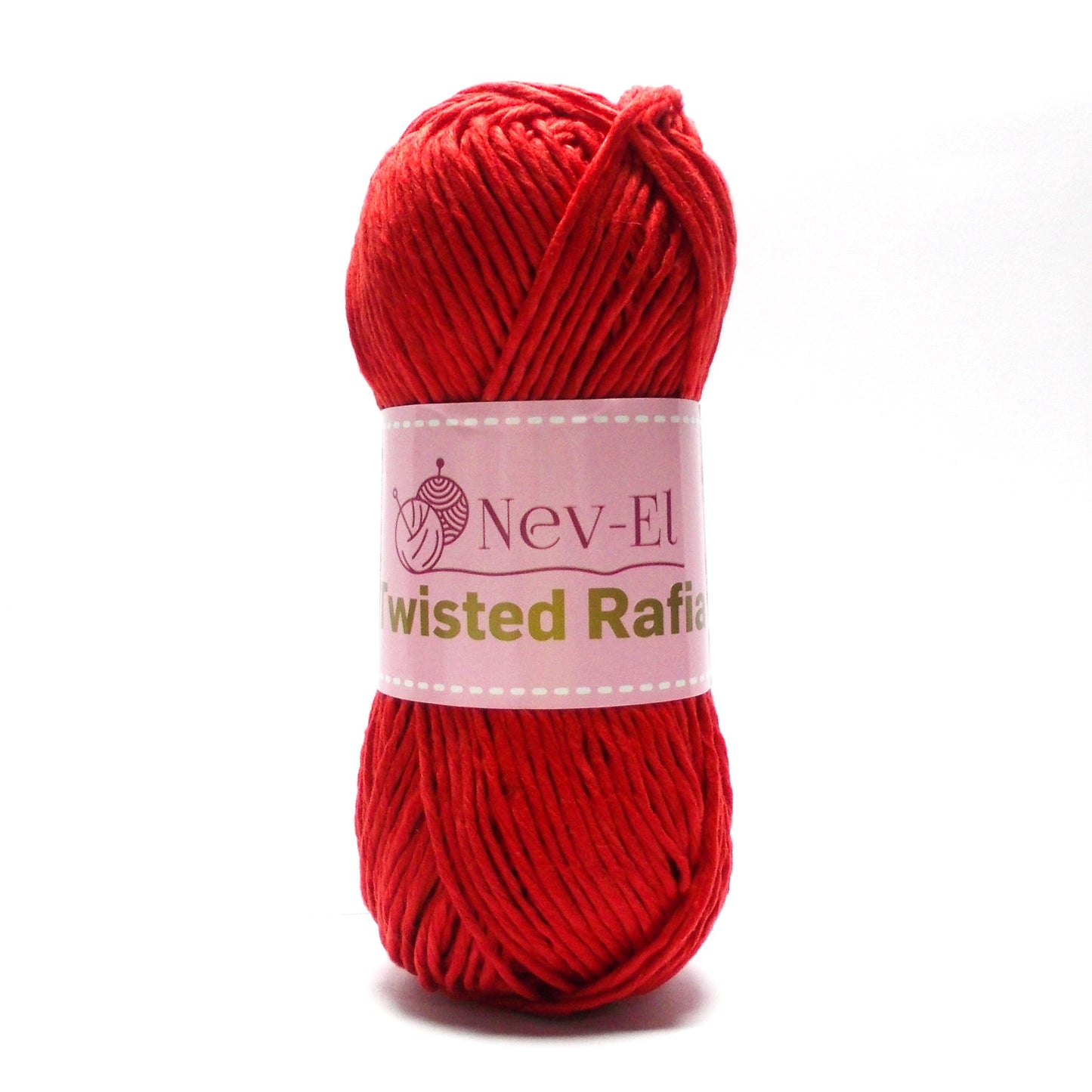 Nevel Twisted Raffia Yarn – Soft Washable Raffia for Crochet Bags, Summer Hats, Basket Weaving, Paper Look Cotton Yarn