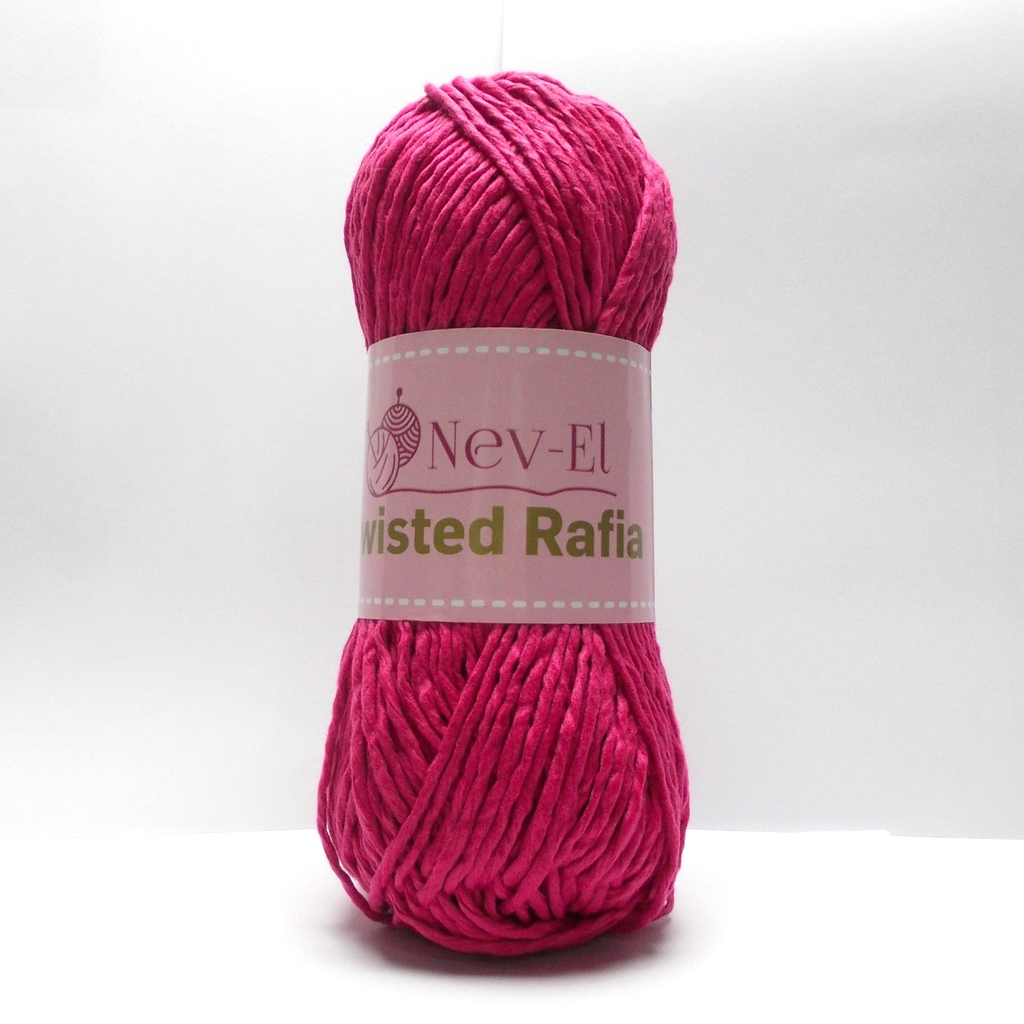 Nevel Twisted Raffia Yarn – Soft Washable Raffia for Crochet Bags, Summer Hats, Basket Weaving, Paper Look Cotton Yarn